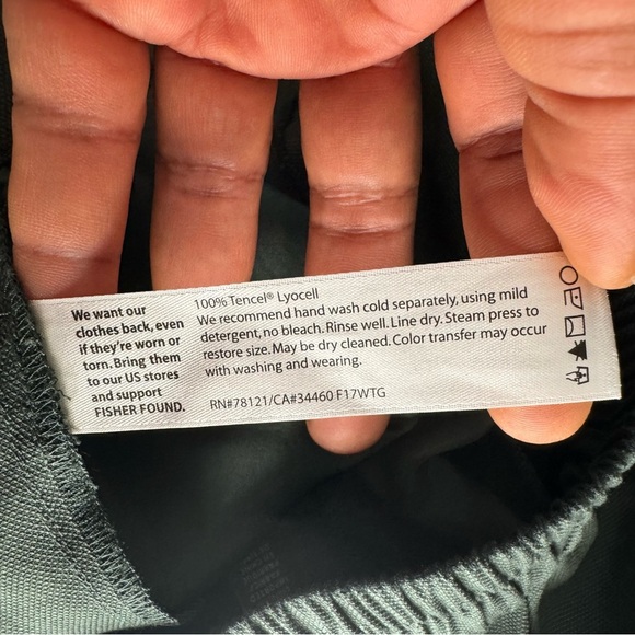 Eileen Fisher Green Dress Pants Relaxed Fit size L womens - Picture 8 of 10